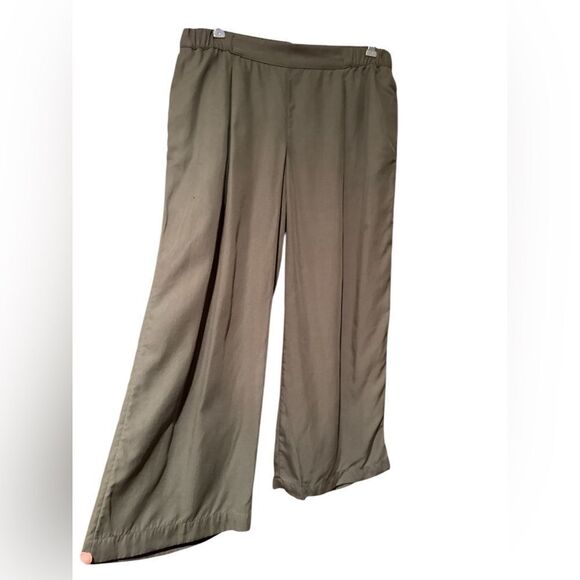 J Jill Wide Leg Gaucho Pants Army Green Size X Small - Picture 1 of 5